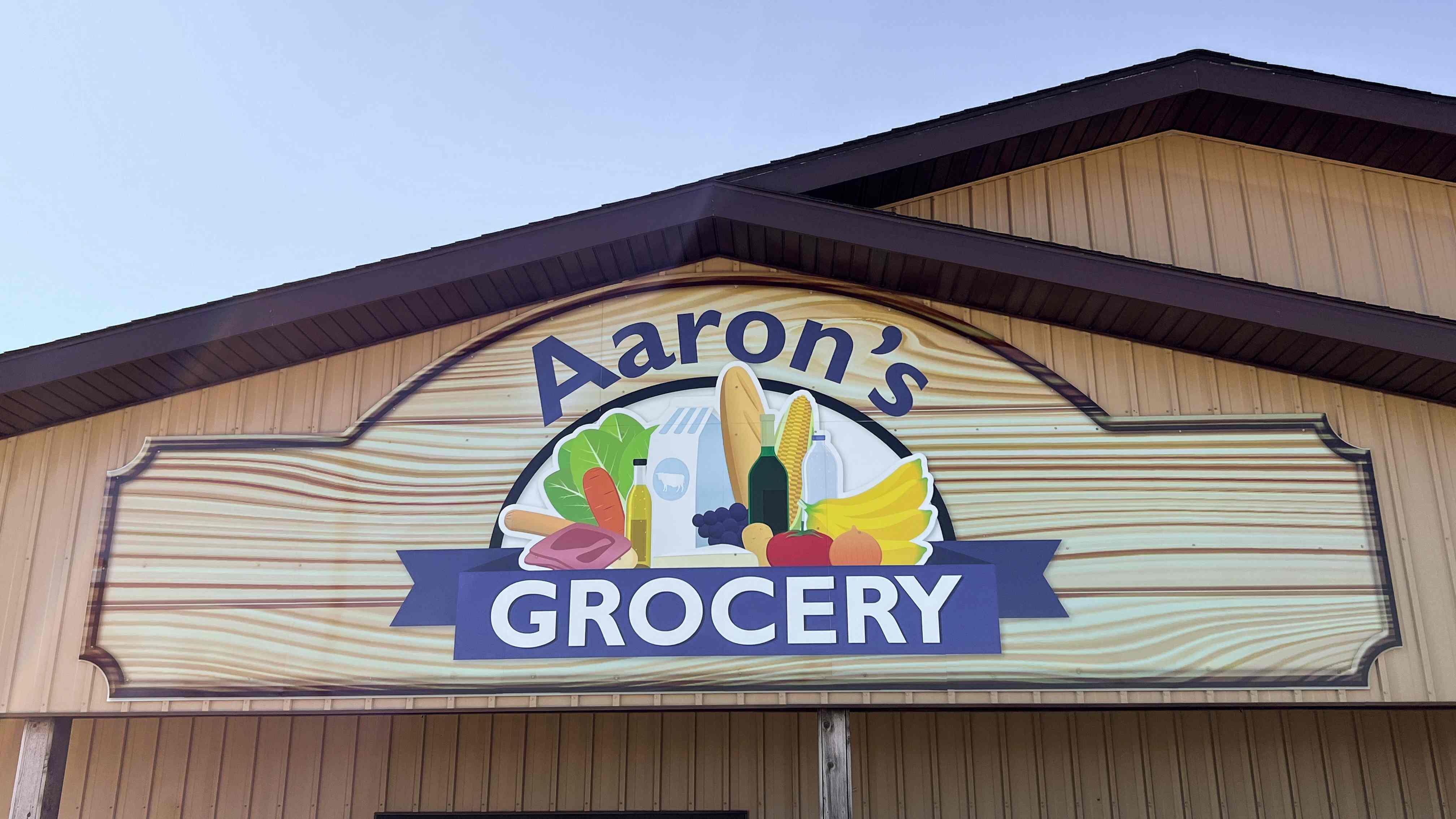 logo outside of aarons